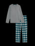 Brushed Cotton Checked Pyjama Set